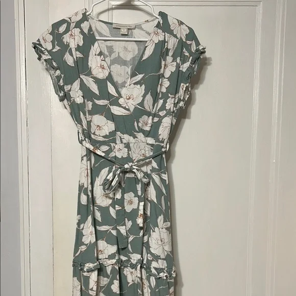 monteau green dress Baltic Born Womens Monte Tiered Maxi Dress | Green Multi